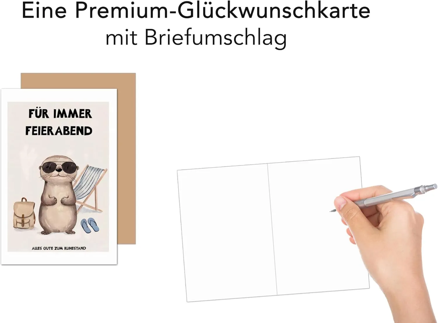 Edition Seidel Premium wenskaart R150 SW025 pensioen met envelop