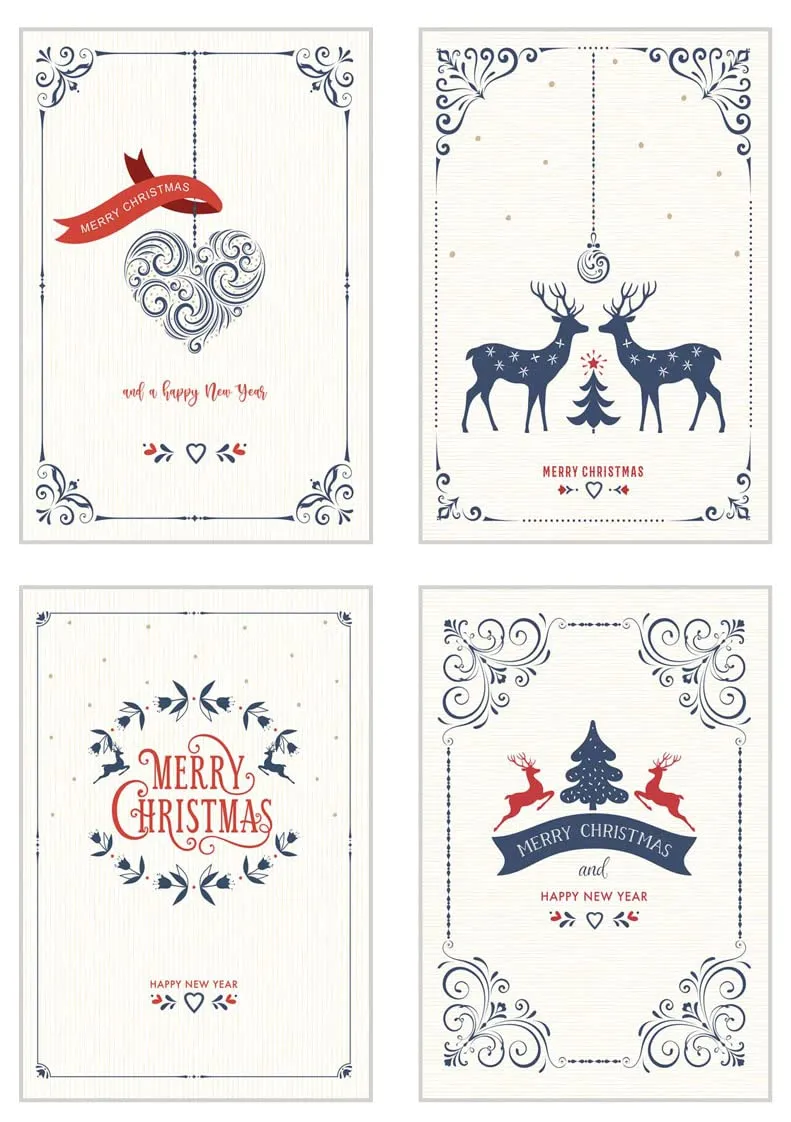 Edition Seidel 21782 kerstkaarten 6 stuks met envelop luxe