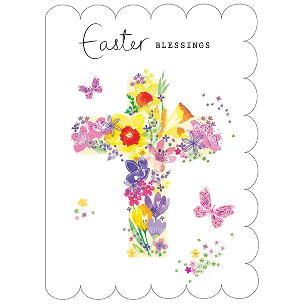 Sellers Publishing Easter E9967 religieuze paaskaarten 4 stuks