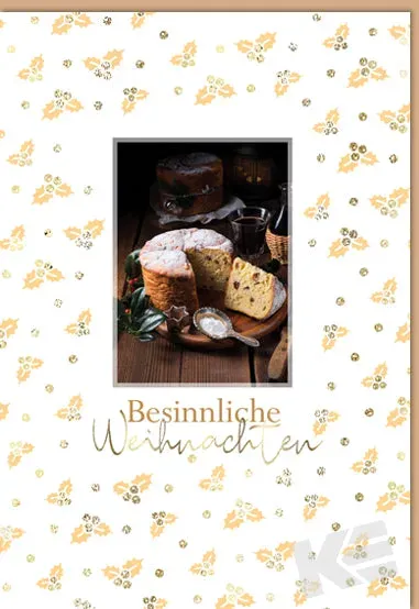 Kurt Eulzer 22-1107 kerstkaart kerstballen met prégetekst