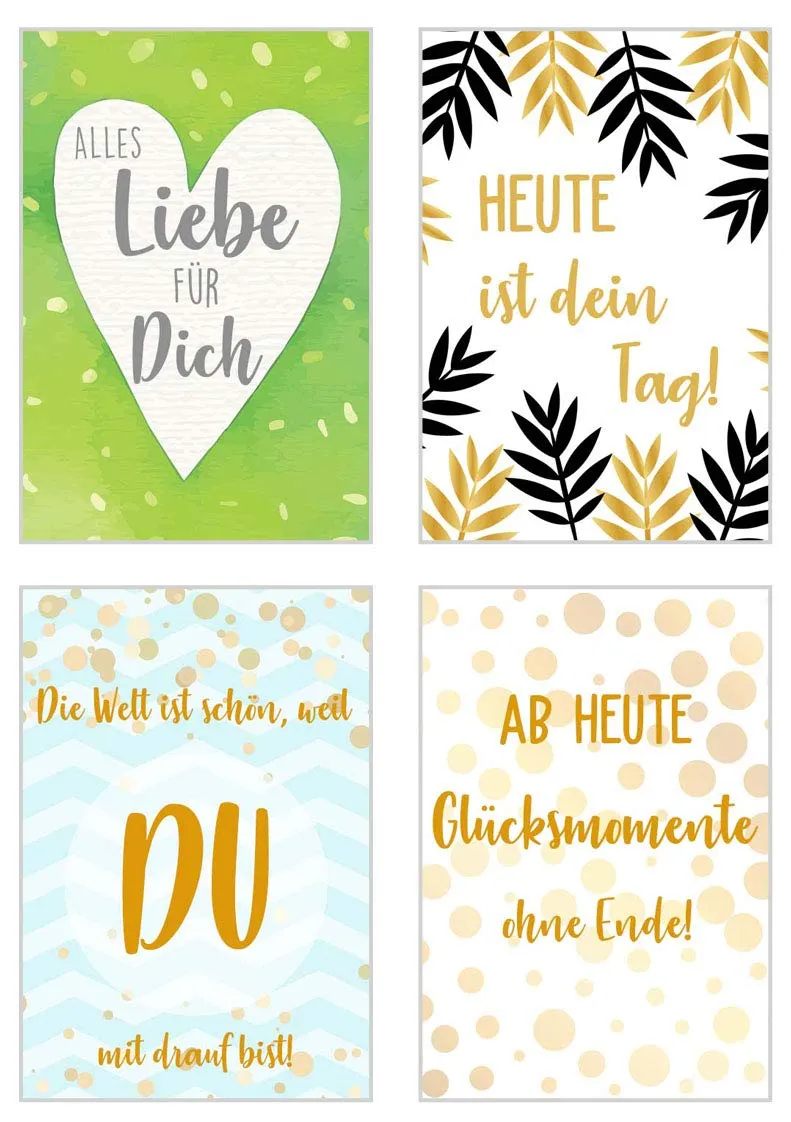 Edition Seidel 20233 spreukenkaarten set 30 stuks