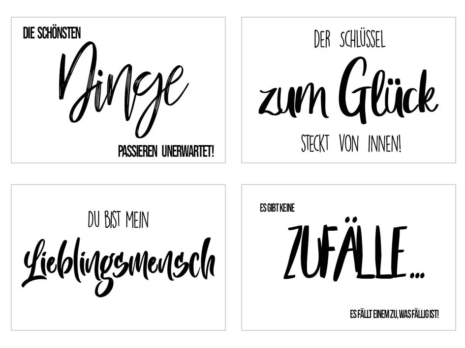 Edition Seidel 20553 postkaarten leven spreuk set 25 stuks