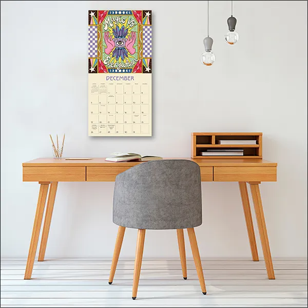 Sellers Publishing Dreamadelic 2027 wandkalender retro