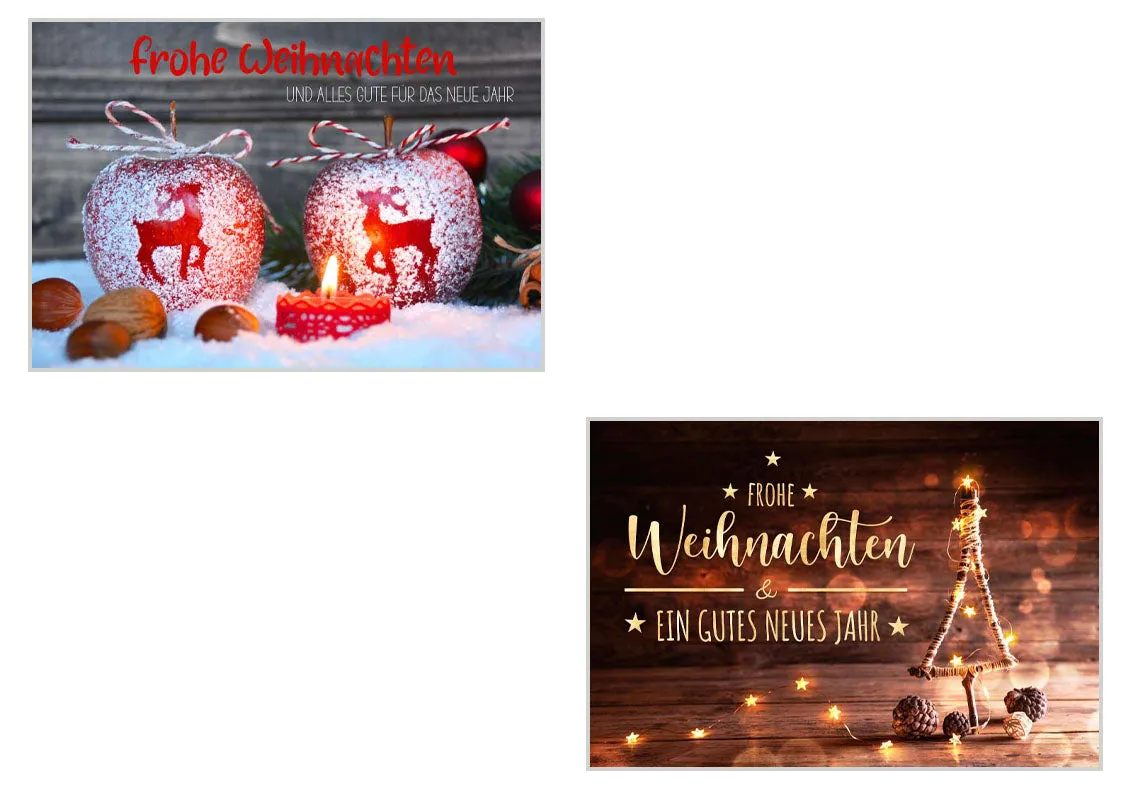 Edition Seidel Premium kerstkaarten 21110 set 20 met envelop zonder tekst