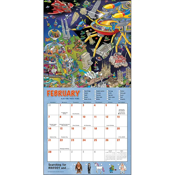 Sellers Publishing Searching for Bigfoot 2027 wandkalender