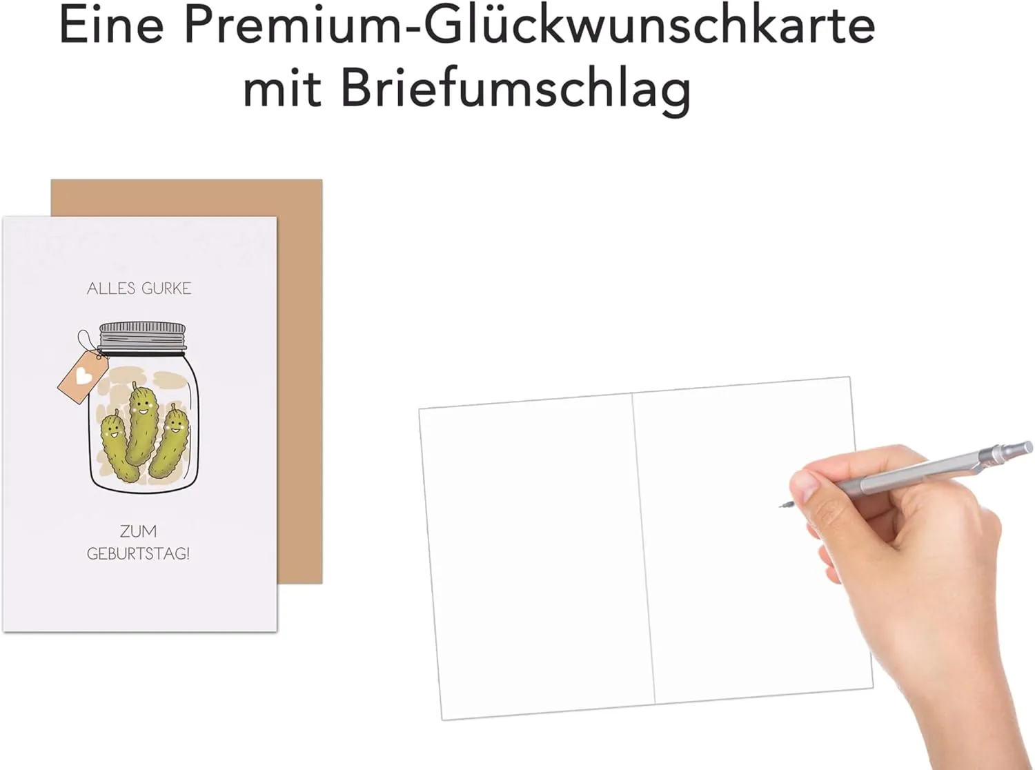 Edition Seidel G3717 verjaardagskaart komkommer met envelop