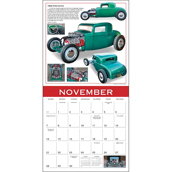 Sellers Publishing Classics 2027 wandkalender auto's