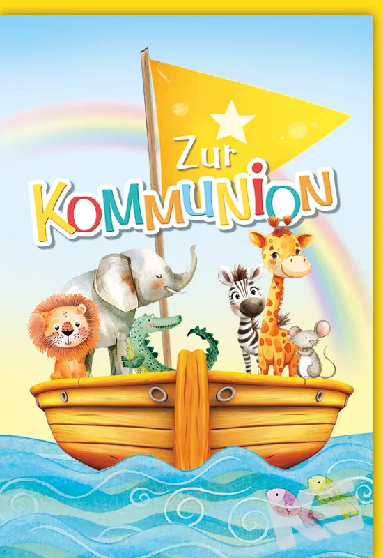 Kurt Eulzer 12-1091 communiekaart Ark dieren 3D
