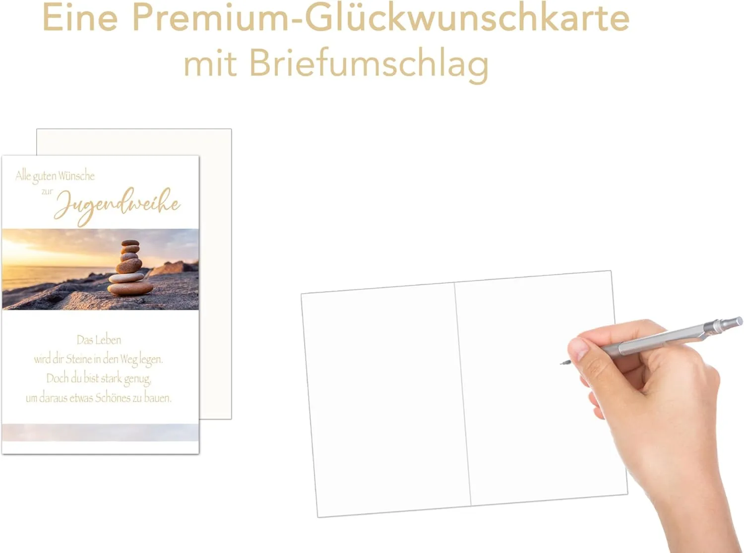Edition Seidel Premium jeugdwijdingkaart JW133 strand