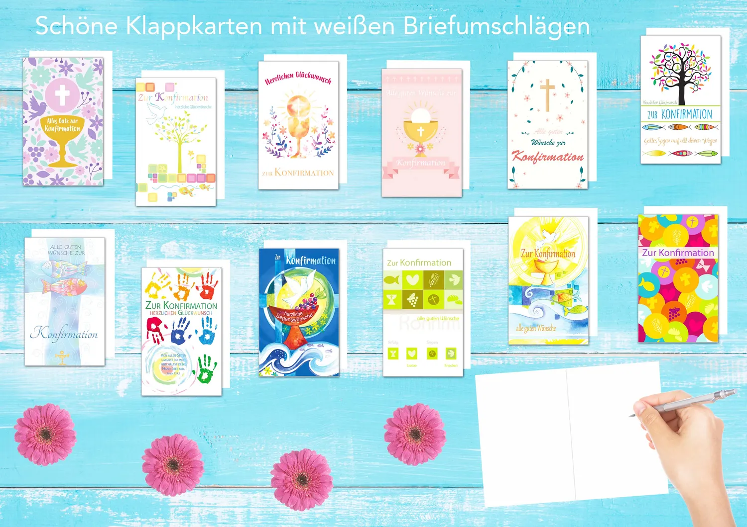 Edition Seidel 20509 confirmatiekaarten set 12 met envelop