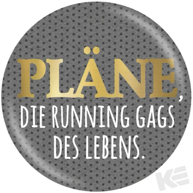 Kurt Eulzer 01-0451 magneet-button plannen spreuk 3 stuks