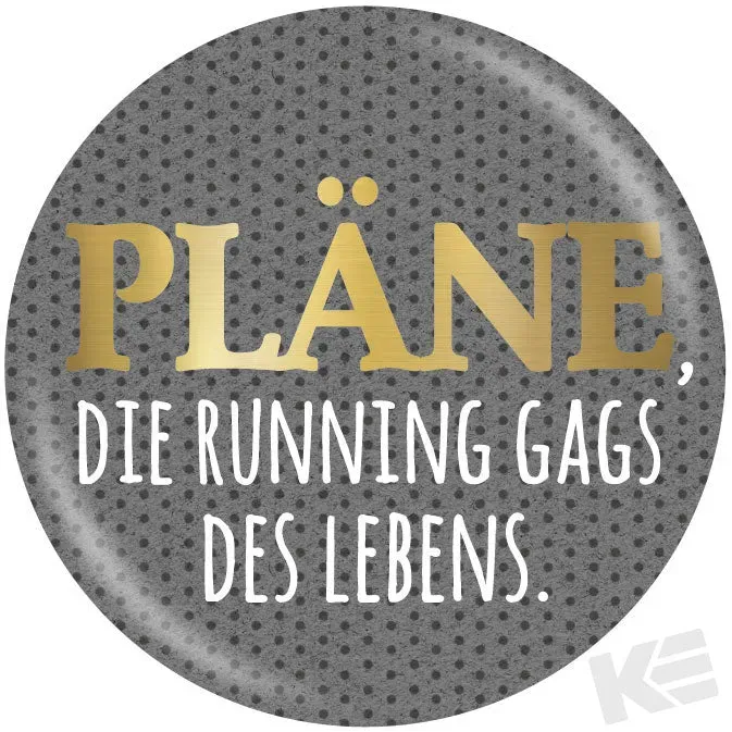 Kurt Eulzer 01-0451 magneet-button plannen spreuk 3 stuks