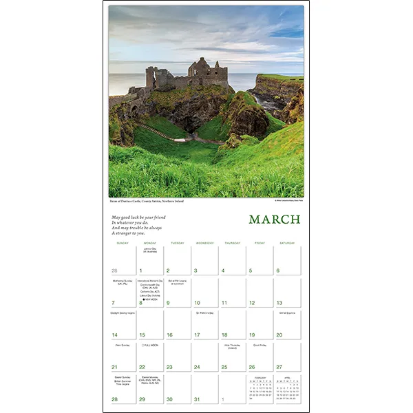 Sellers Publishing The Spirit of Ireland 2027 wandkalender Ierland