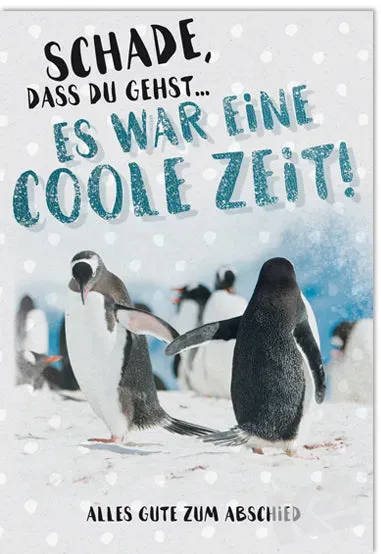 Kurt Eulzer 41-1439 afscheidskaart per stuk pinguïn