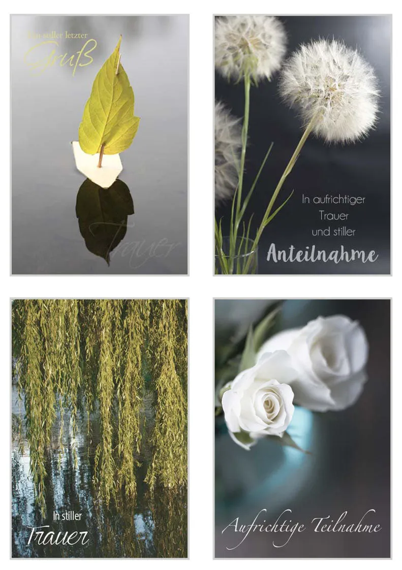 Edition Seidel 20196 rouwkaarten set 12 met envelop