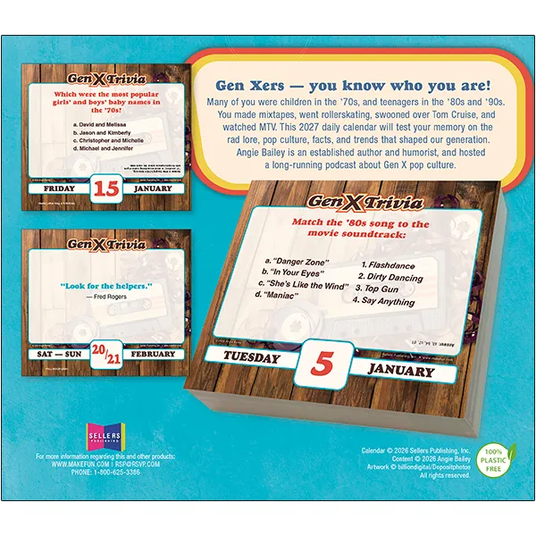 Sellers Publishing Daily Gen X Trivia 2027 scheurkalender dag