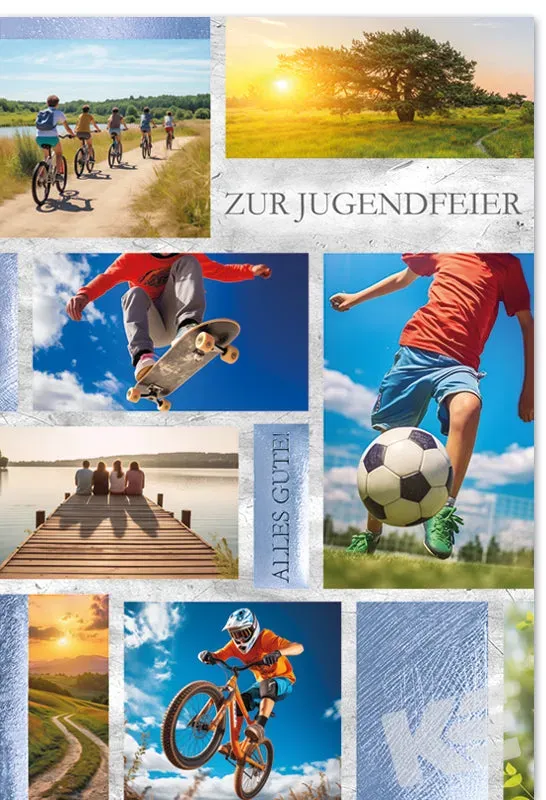 Kurt Eulzer 17-1161 jeugdwijding kaart jongen voetbal per stuk