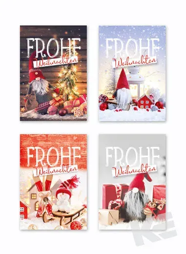 Kurt Eulzer 23-4646 cadeaulabels kerst 5 stuks 4 motieven