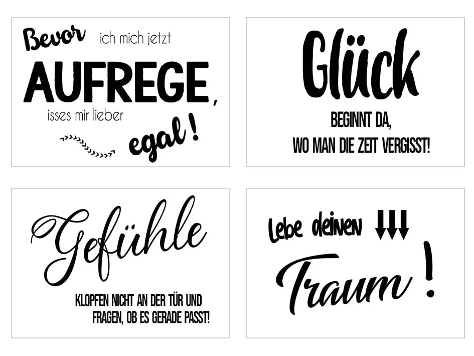 Edition Seidel 20553 postkaarten leven spreuk set 25 stuks