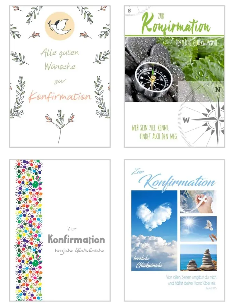Edition Seidel 22365 belijdeniskaarten 12 stuks met envelop