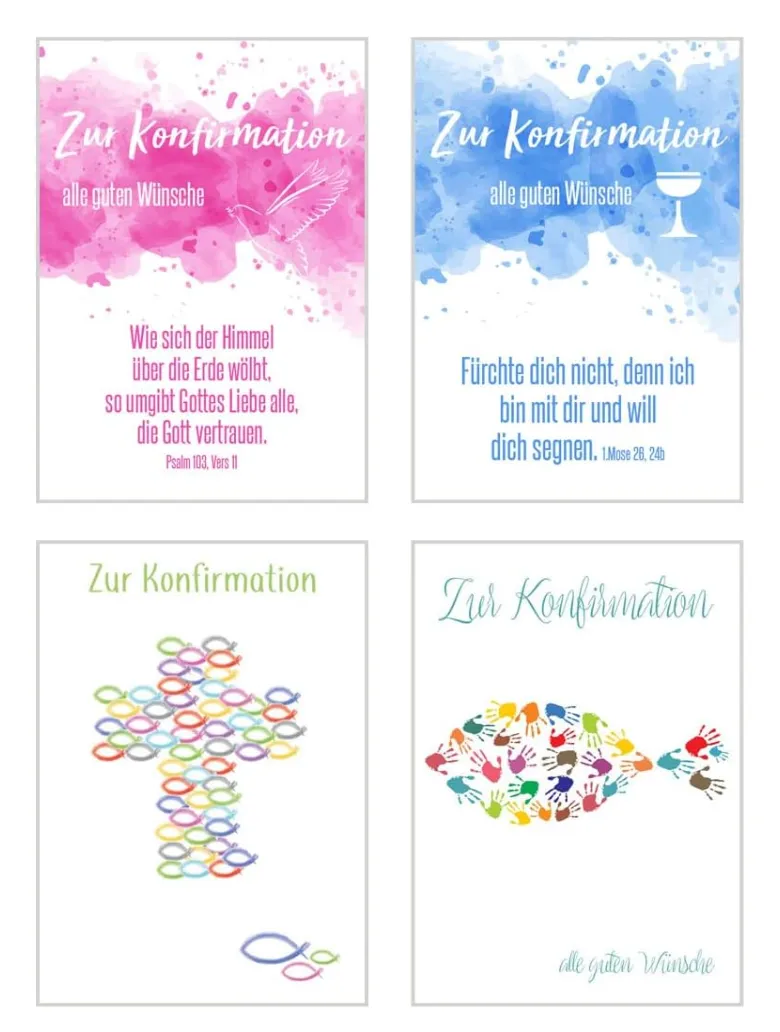 Edition Seidel 20005 confirmatiekaarten set 6 met envelop