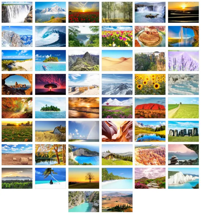 Edition Seidel 20238 Postkaarten Landschappen Set 50 Mat