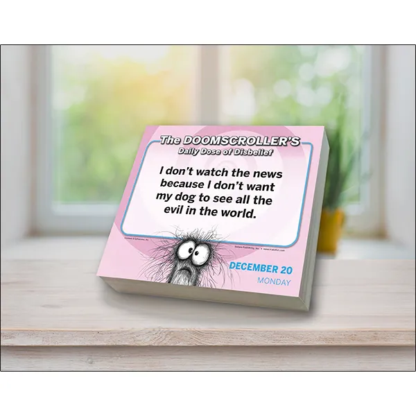 Doomscroller’s Daily Dose 2027 dagkalender humor box
