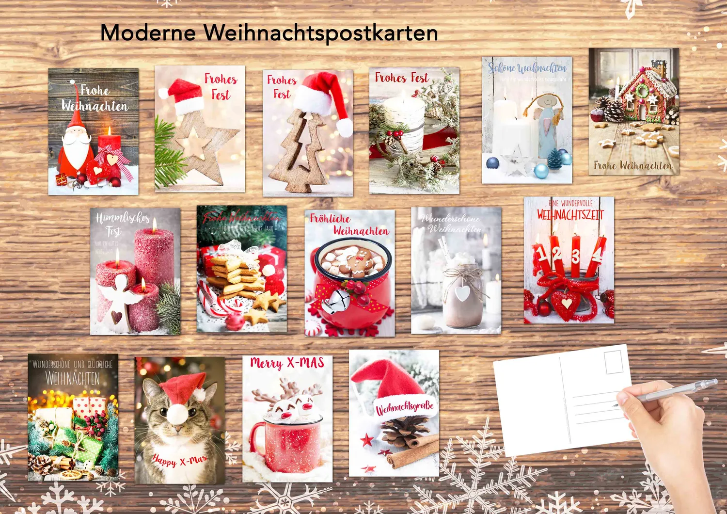 Edition Seidel Premium kerstpostkaarten 21113 set van 30