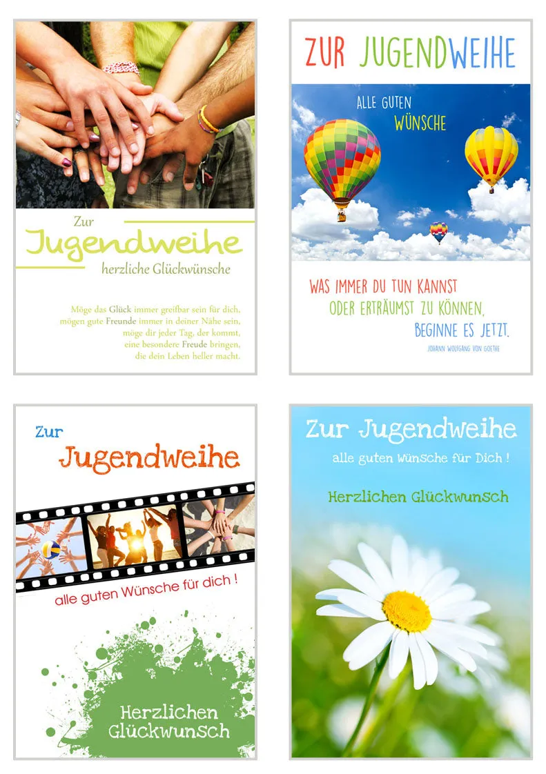 Edition Seidel 20198 jeugdwijding kaarten set 9 stuks
