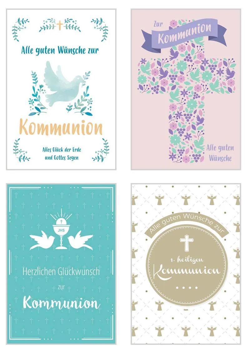 Edition Seidel 20515 communiekaarten set 12 stuks premium