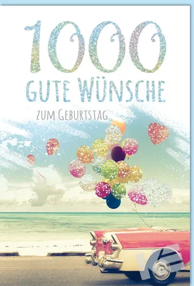 Kurt Eulzer 51-1169 wenskaart auto met ballonnen