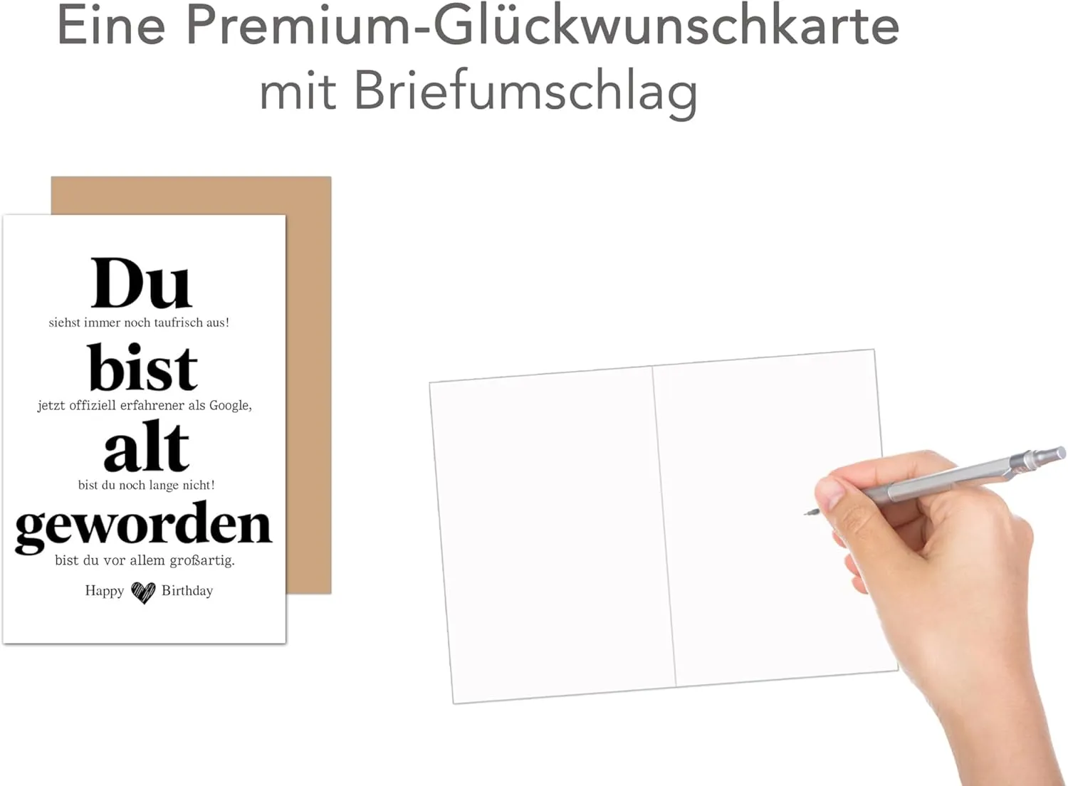 Edition Seidel G3808 verjaardagskaart met envelop humor
