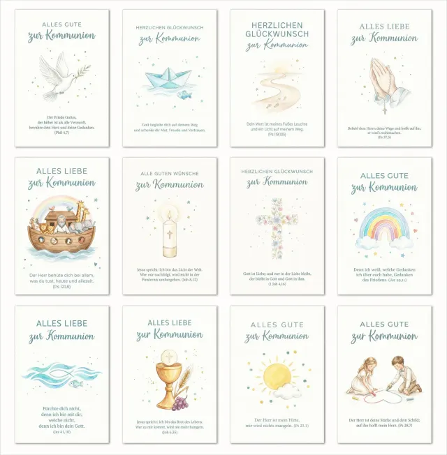 Edition Seidel 31758 communiekaarten set 12 stuks met envelop