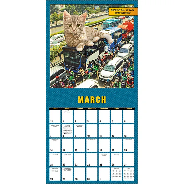 Sellers Publishing Catzilla 2027 wandkalender katten