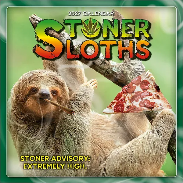 Sellers Publishing Stoner Sloths 2027 wandkalender luiaards