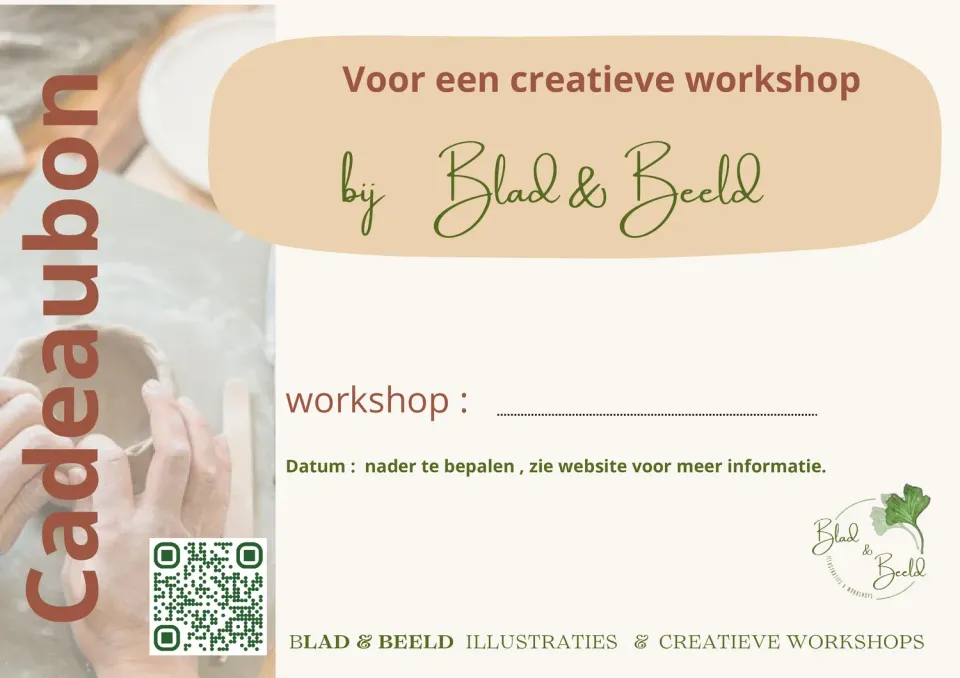Blad & Beeld Creatieve workshop cadeaubon persoonlijk