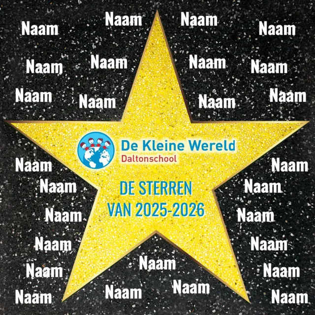 Gozi De Kleine Wereld stoeptegel template persoonlijk