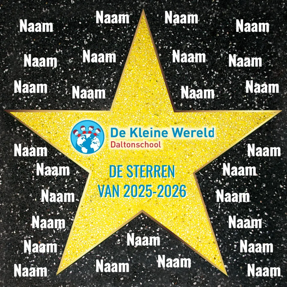 Gozi De Kleine Wereld stoeptegel template persoonlijk