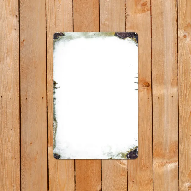 Gozi Roest Medium metalen bord 20x30cm persoonlijk
