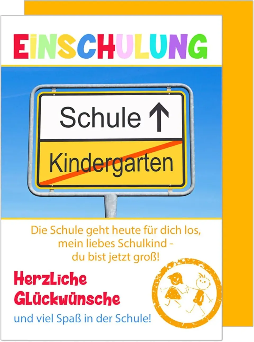 Edition Seidel ES115 inschulingskaart met envelop schoolstart