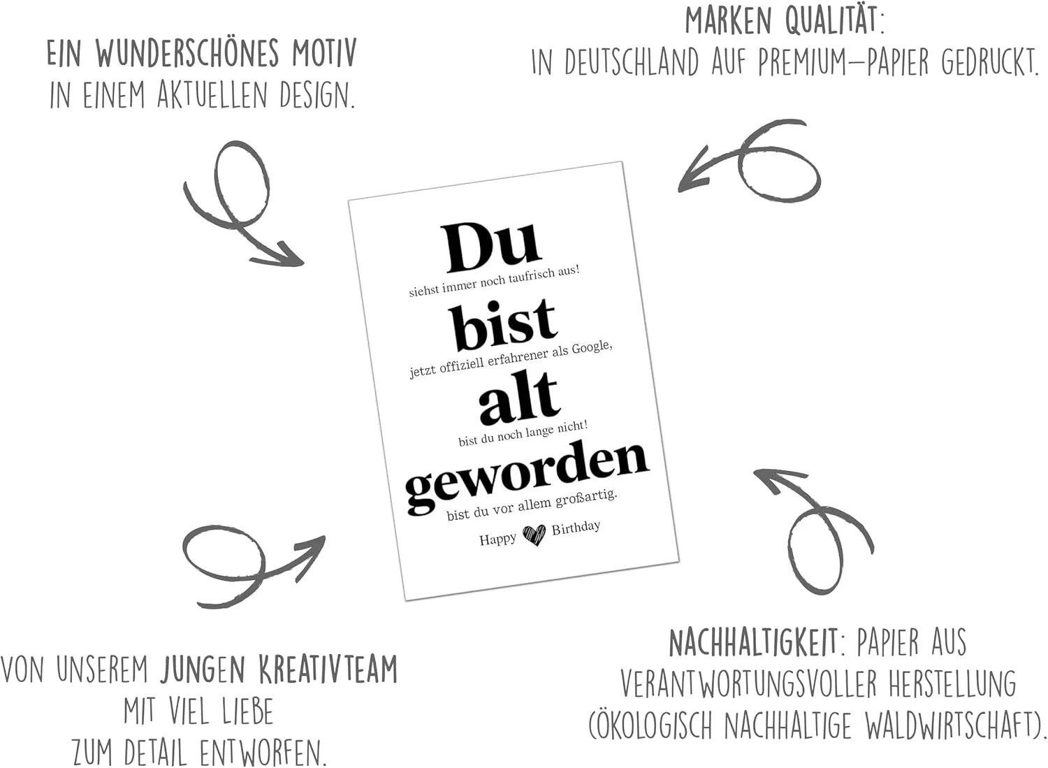 Edition Seidel G3808 verjaardagskaart met envelop humor