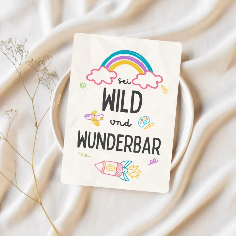 Lilly Braun Wild 5068 postkaart stoere illustratie
