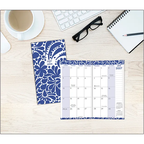 Sellers Publishing Blue Burst 2027 zakagenda pocket 2-jaars