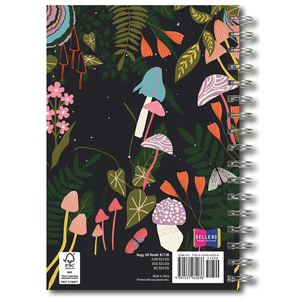 Sellers Publishing Enchanted Mushrooms 2027 weekplanner 16 maanden