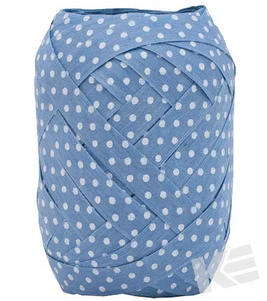 Kurt Eulzer 02-0578 cadeaulint katoen blauw 10mmx12m