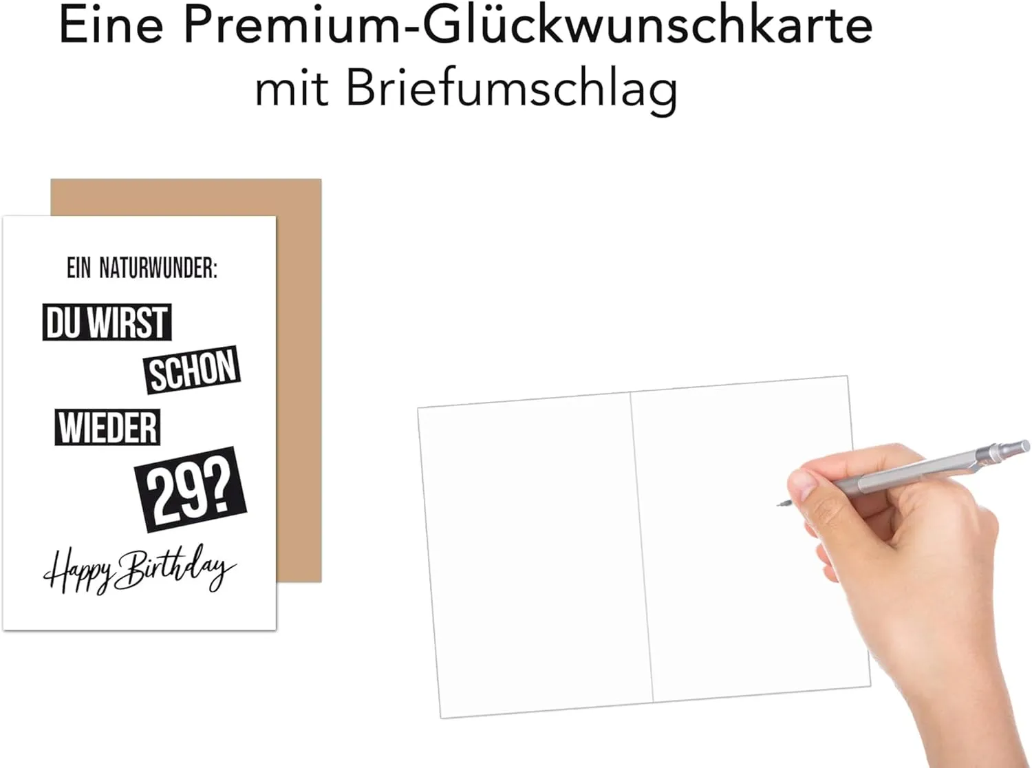 Edition Seidel Premium G3614 verjaardagskaart met envelop grappig
