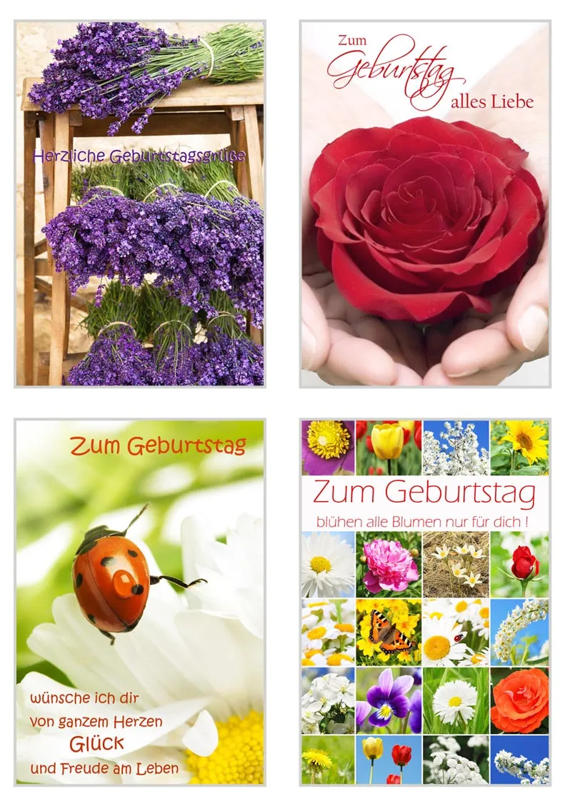 Edition Seidel 20047 verjaardagskaarten set 20 met envelop