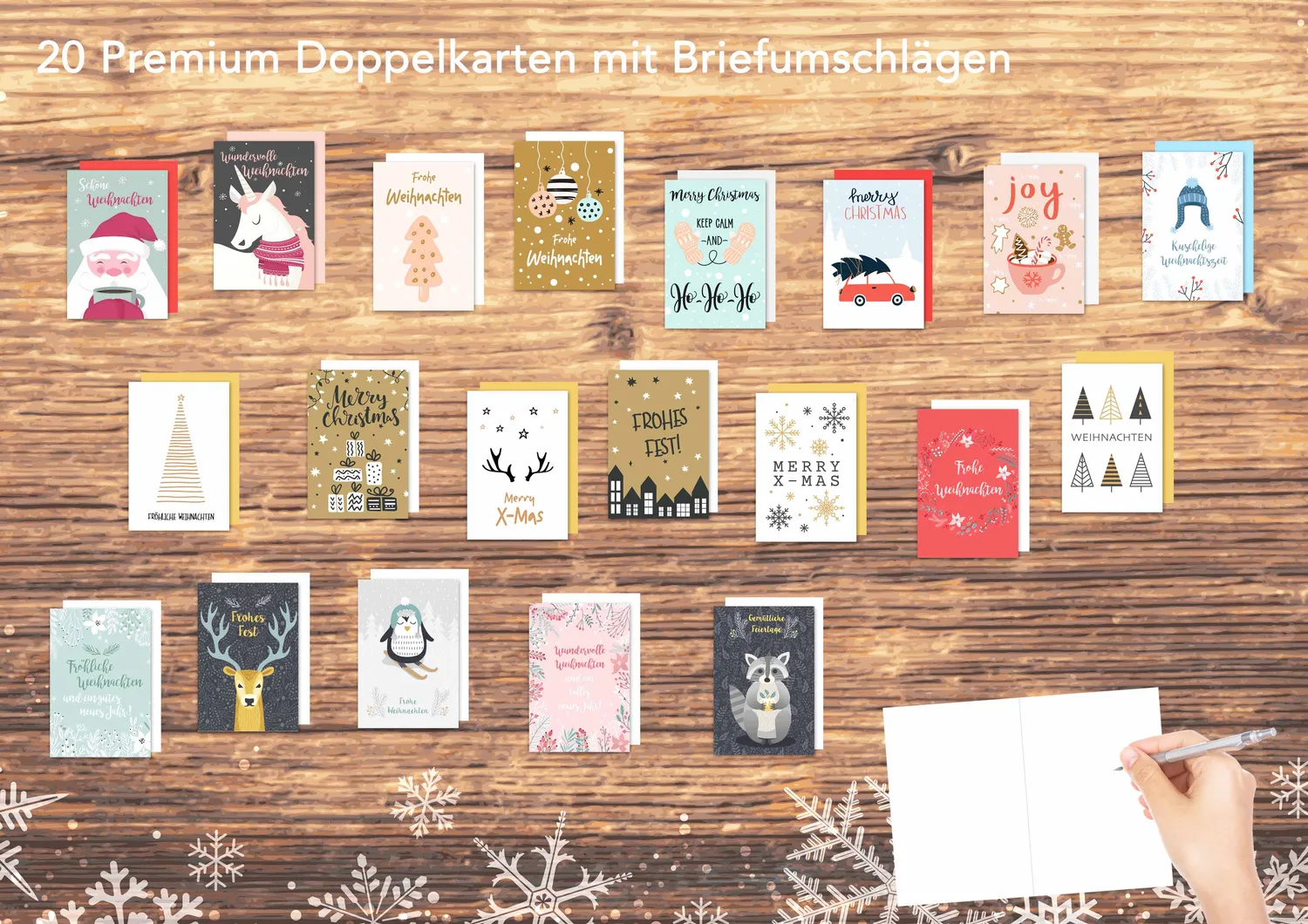 Edition Seidel kerstkaarten 20395 set 20 premium met envelop