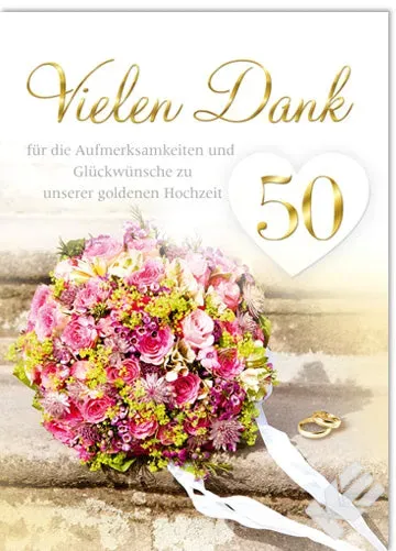 Kurt Eulzer 72-3751 bedankkaarten boeket 50 5 stuks