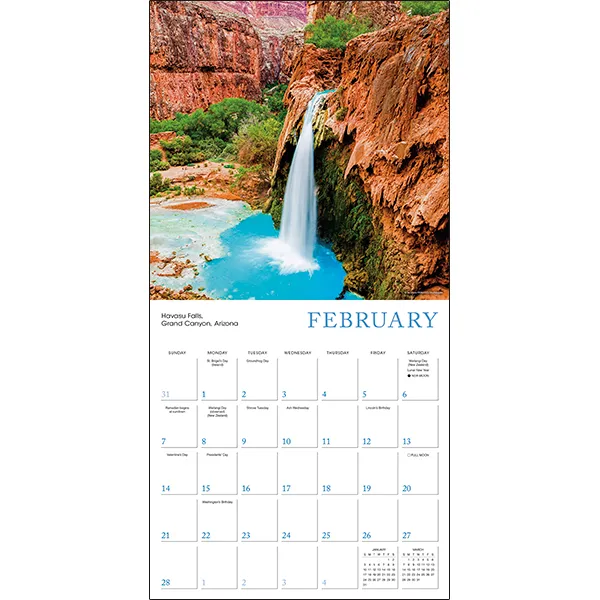 Sellers Publishing American Landscapes 2027 wandkalender landschap